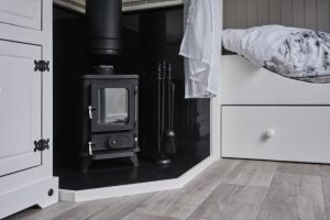 shepherd huts log burner